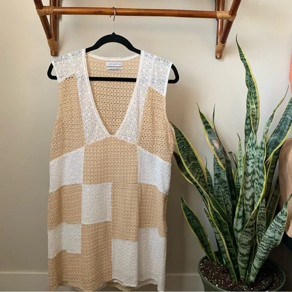 Urban Outfitters Patchwork Eyelet Dress - Picture 1 of 7